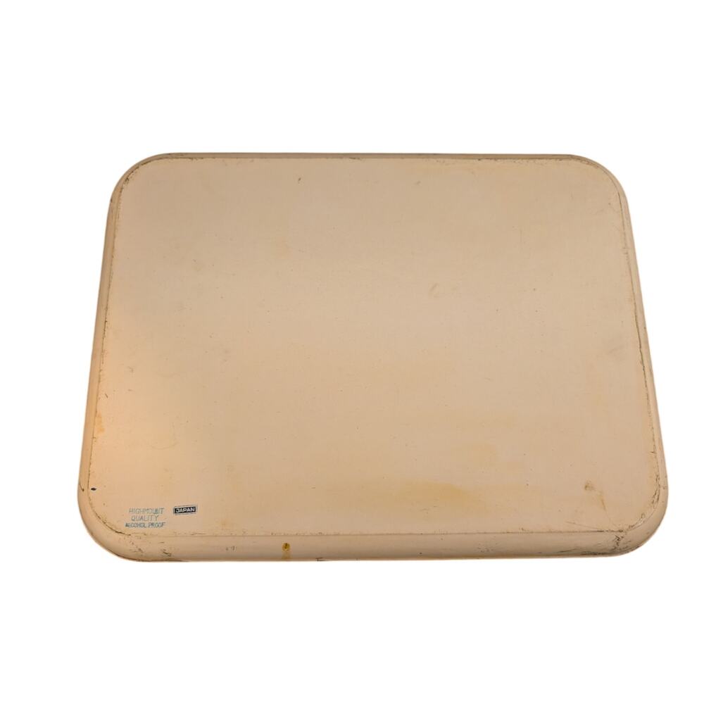 Vintage 50s Japanese Paper Mache Highmount Lacquer Floral Gilt Trim 14X10 Tray - Picture 3 of 10